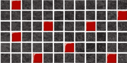 Opoczno (Опочно) Karoo graphite glass mosaic 29,7x14,7 OD193-011