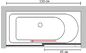 Раздвижная стеклянная шторка для ванны GuteWetter Slide Part GV-862