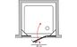 Стеклянная душевая дверь GuteWetter Trend Door GK-863P