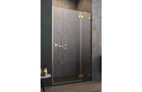 Стеклянная душевая дверь Radaway Essenza Pro Gold DWJ