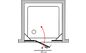 Стеклянная душевая дверь GuteWetter Trend Door GK-863P
