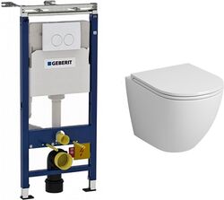 Комплект инсталляции Geberit Duofix Plattenbau 458.122 и унитаза Grossman GR-4455S