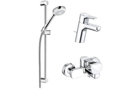 Набор смесителей Kludi Pure&Easy для ванны и раковины 376850565