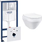 Комплект инсталляции Grohe Rapid SL 38775001 и унитаза Am.Pm Spirit FlashClean Rimless