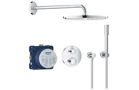 Термостатическая душевая система скрытого монтажа Grohe Grohtherm 34731000