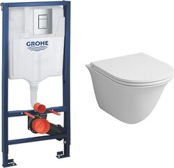 Комплект инсталляции Grohe Rapid SL 38772001 и подвесного унитаза Grossman GR-4412MS
