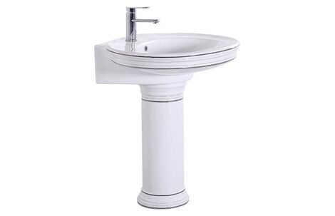 Раковина с пьедесталом CeramaLux Lux Classik 1411