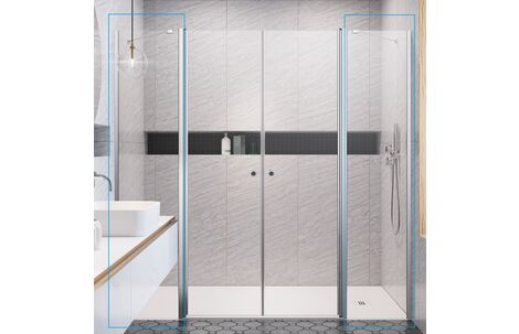 Стеклянная душевая стенка Radaway Eos DWD II Walls