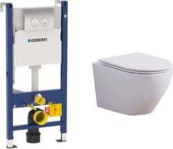 Комплект инсталляции Geberit Duofix Delta 458.124 и унитаза Ceramalux 2197