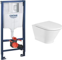 Комплект инсталляции Grohe Rapid SL 38772001 и подвесного унитаза Roca Gap Round